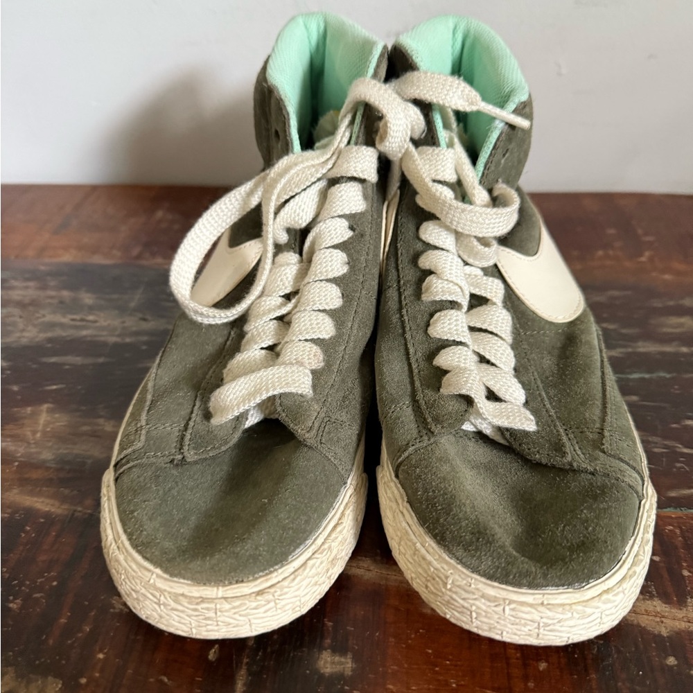 Nike Olive Green High-Top Sneakers